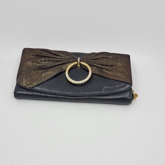 Vintage Disney Mickey Mouse Leather Wallet Wristlet Wallet Small Clutch - Picture 1 of 13